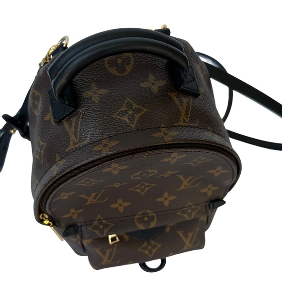 Authentic🥰Louis Vuitton Palm Springs Mini Backpack BB Crossbody Brown Monogram - Picture 4 of 12